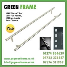 YALE 32mm Offset T Bar Pull Handle 1200mm Length Back To Back (1 Pair) 3TBH005