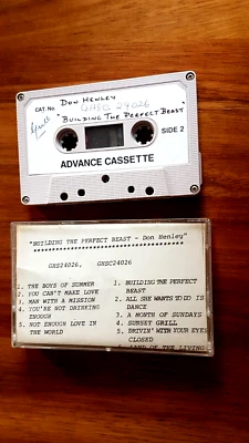 DON HENLEY BUILDING THE PERFECT BEAST CASSETTE TAPE PROMO EAGLES METROPOLIS - Image 1 of 3