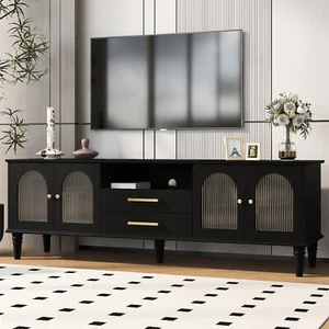 TV Stand Entertainment Center Media Console Cabinet for TV up to 75 inch - Picture 1 of 48