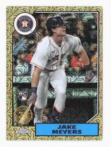 2022 Topps Jake Meyers 1987 Chrome Silver Pack RC Rookie Card T87C2-55 Astros - Picture 1 of 2