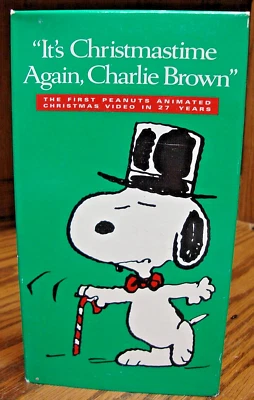 VHS It's Christmas Time, Again Charlie Brown (1992) Classic Family Favorites  Y6 - Image 1 of 2