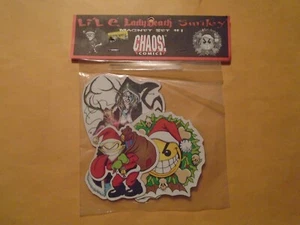 EVIL ERNIE DAMA MUERTE BRIAN PULIDO CAOS CÓMICS IMÁN CONJUNTO SMILEY X-MAS LIL' E - Imagen 1 de 2