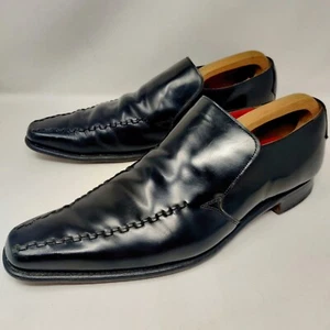 Jeffery West Cocker Black Leather Slip On Chelsea Boots Men’s UK 10 - Picture 1 of 16
