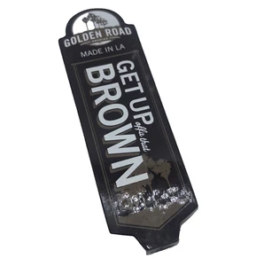 GOLDEN ROAD BREWING GET UP OFFA THAT BROWN BEER TAP HANDLE #2 Los Angeles - Picture 1 of 6
