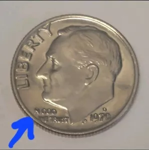 1970 D Roosevelt Dime Error No "I" In "In God We Trust" - Picture 1 of 6