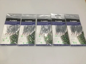 RIG FLASH ARGENTO PIUMA DI SGOMBRO 5 GANCI TAGLIA 1/0 BARCA DA PESCA MARE & SPIAGGIA - Foto 1 di 4