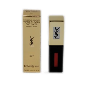 YSL ROUGE PUR COUTURE VERNIS A LEVRES POP WATER GLOSSY STAIN 6ML #207 YSL27415 - Picture 1 of 1
