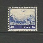 Switzerland 1941 Air Landscapes Issue - 40 Cents Ultramarine Sg416a Mounted Mint