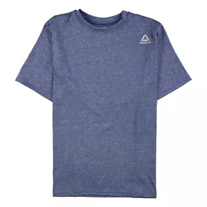 Reebok NEW Mens Fashion Performance Heather T Shirt Blue Large $25 - Picture 1 of 1