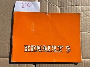 Libretto uso e manutenzione Renault 5 - 1983 - Originale - Foto 1 di 15