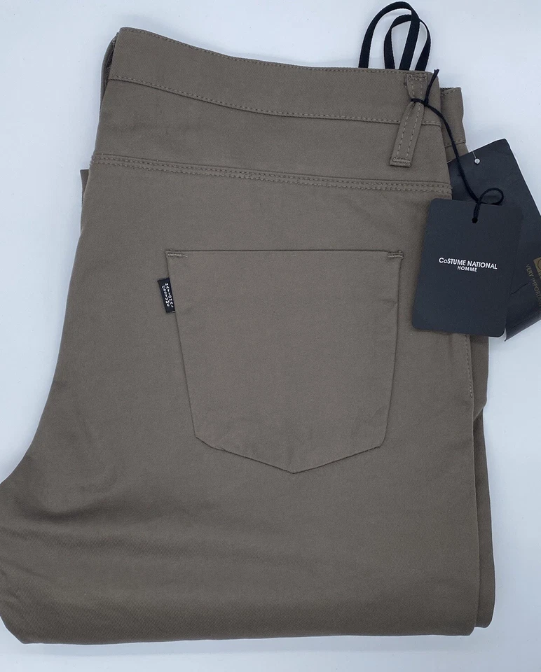 Pantalones National Premium | Para hombre talla 36 | Caqui | Precio de venta sugerido por el fabricante £565 | Nuevo con etiquetas Foto 1 de 4