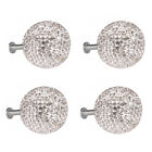4PCS Bling-bling Crystal Ball Drawer Closet Cupboard Cabinet Pull Knob Handle
