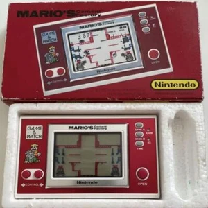 Nintendo Mario's Cement Factory Juego y Reloj Retro Basura Sin Probar con Caja Original - Imagen 1 de 5