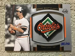 2003 Sweet Spot Classic FRED LYNN Team Logo Patch #/150 Baltimore Orioles - Bild 1 von 5