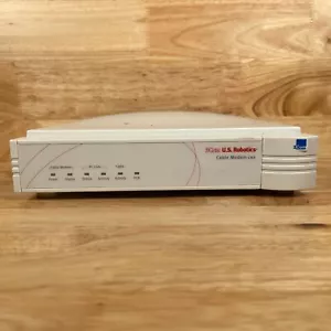 3Com U.S. Robotics 2940 White Wired External Single-Ethernet Cable Modem CMX - Picture 1 of 5