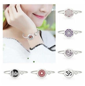 25mm  Rotatable Perfume Bangle Bracelet  Diffuser Essential Aromatherapy Locket - Picture 1 of 209