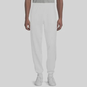 Pantalones de sudadera elásticos de lana para hombre Athletic Works, blancos, XL 40-42 - Imagen 1 de 3