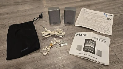 Портативные перезаряжаемые стереоколонки IHome iDM14 Bluetooth протестированы рабочие - Изображение 1 из 4