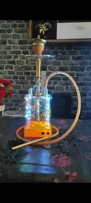 Shisha Acryl mit LED Licht Hookah , Wasserpfeife , Neues Design, - Bild 1 von 4