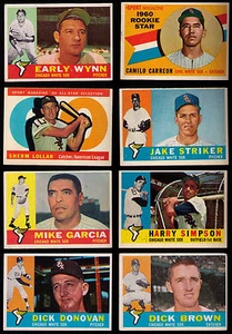 1960 Topps Chicago White Sox 20 DIFF Early Wynn Luis Aparicio tarjeta de equipo HI #'s  - Imagen 1 de 6