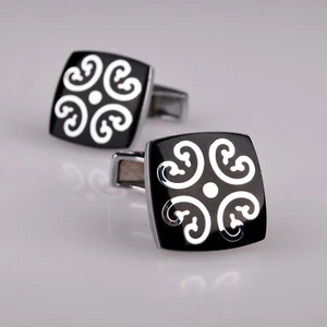 Black Magic Eye Top Designer Men Cufflinks Cool Gift Flip Out Jewelry Box - Picture 1 of 4