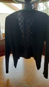 Kunstlederblazer v. Only, Schwarz Gr. 34 sehr gut erhalten mit Muster im Rücken - Bild 1 von 10