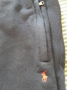 Ralph Lauren dunkelblaue Jogginghose Sweatpants Reißverschluss Knöchel & Reißverschlusstaschen Gr. L - Bild 1 von 5