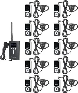 Sistema de audio inalámbrico RETEKESS T130S-T131S 10 receptores iglesia museo - Imagen 1 de 14
