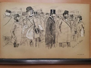 1885Original Forers Sporting Sketches Vintage Retro Design Kupferstich Gentleman - Bild 1 von 4