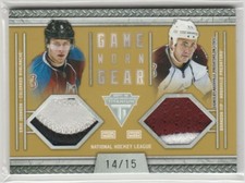 2011 11-12 Panini Titanium Game Worn Gear Dual Patch #8 Johnson/Yip 14/15