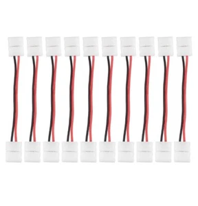 Strip To Strip Cable Solderless Jumper 2pin 8mm 3528 2835 Single Color LED 10Pcs - Picture 1 of 5