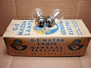 1936 1937 1938 1939 Chrysler Dodge Hudson Nash headlight bulbs G.E. #2331 NOS! - Picture 1 of 1