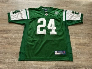 Darrelle Revis Reebok NFL On Field Jersey NY Jets Green #24 Football Sz 48 SEWN - Picture 1 of 8