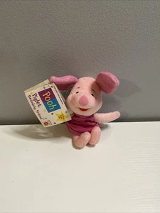 Disney Mattel Winnie the Pooh Friend Plush Piglet Beanbag Friend W/ Tag Arcotoy - Picture 1 of 4