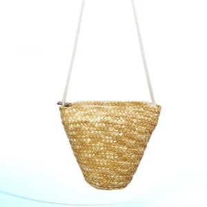 Moda Bolso Bandolera de Paja Tejido Bolso de Playa para Mujeres Vacaciones Bolso Tejido de Paja - Imagen 1 de 12