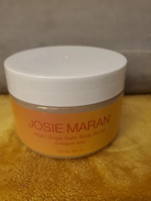 Josie Maran Argan Sugar Balm Body Scrub PINEAPPLE WHIP 18 oz JUMBO FACTORY SEAL - Image 1 of 2