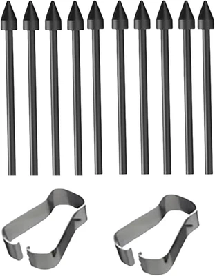 Negro [Paquete de 10 + 2 Herramientas] Punta Dura S Plumillas de Repuesto para Samsung Galaxy Tab Foto 1 de 4