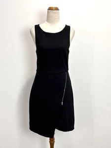 Forever New Womens Mini Dress 10 M Black Zip Stretch Sleeveless Formal Occasion - Foto 1 di 13