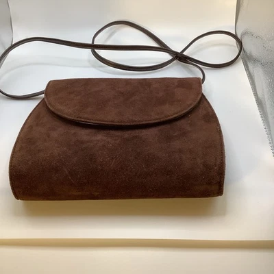 Bolso de hombro vintage de gamuza marrón J. Renee de 20 pulgadas Foto 1 de 4