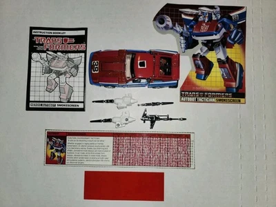 Smokescreen 100% Complete 1985 Vintage Hasbro G1 Transformers Action Figure - Image 1 of 4