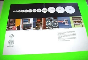 LS2 Gem Seeburg 1969 Original Jukebox Phonograph Music FLYER Foldout Brochure - Picture 1 of 3