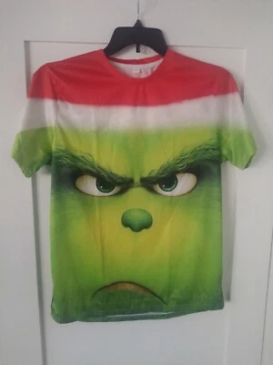 Camiseta Navidad Dr. Seuss El Grinch Niños XL 100% Poliéster Disfraz Camiseta Foto 1 de 4