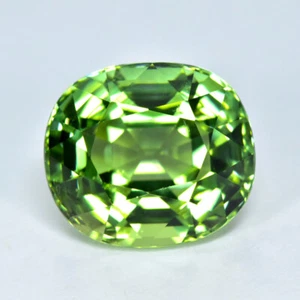 13.39Ct Custom Oval Cut Awesome Quality Unheated Green Tourmaline _Mozambique - Picture 1 of 2