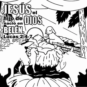 Jesus Loves Me Coloring Card Spanish - 12/pk Size: 6 x 6 - Picture 1 of 4