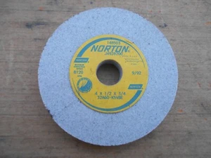 NORTON 32A60-K5VBE , 4" x 1/2" x 3/4" GRINDING WHEEL - Picture 1 of 2