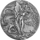 Andromeda and the Sea monster Celestial Beauty 2 oz Antique finish Silver Coin