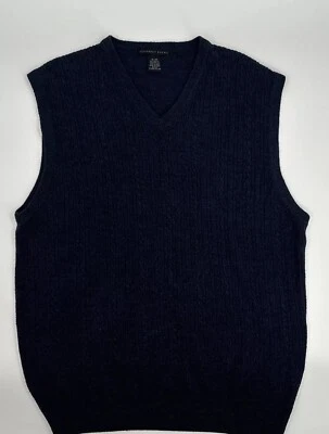 Chaleco Pullover Geoffrey Beene Para Hombre Talla XL Tejido con Cable Cuello en V Foto 1 de 4