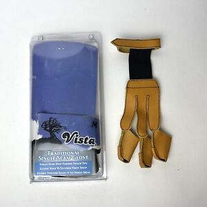 Vista Single Seam Traditional Glove M Archery Glove with Packaging