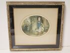 Antique Ca.1859 "The Cherry Seller" Oval Print By LeBlond & Co.
