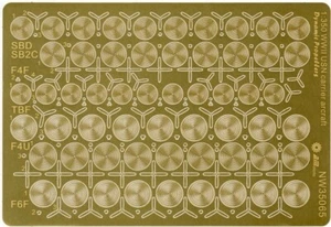 AM-WORKS NW35065 1/350 WWII USN Carrier Aircraft 'Dynamic Propellers' - Picture 1 of 2